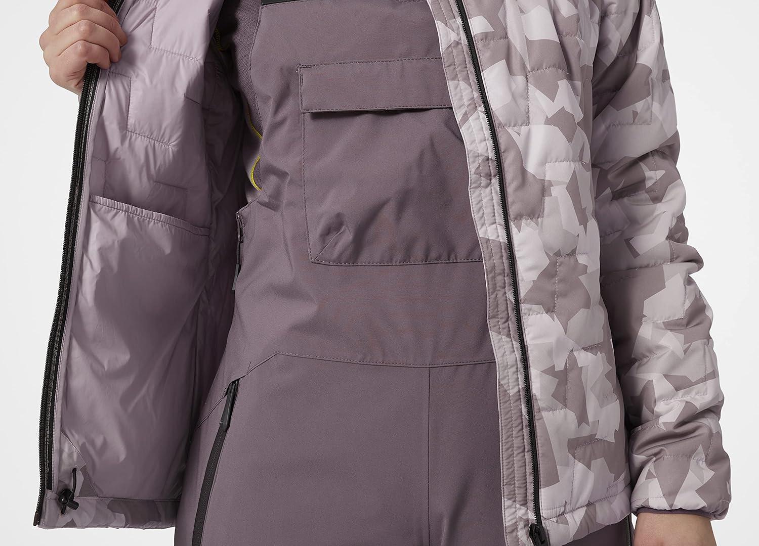 imageHellyHansen Womens Lifaloft Hooded Insulator Jacket692 Dusty Syrin Winter Camo