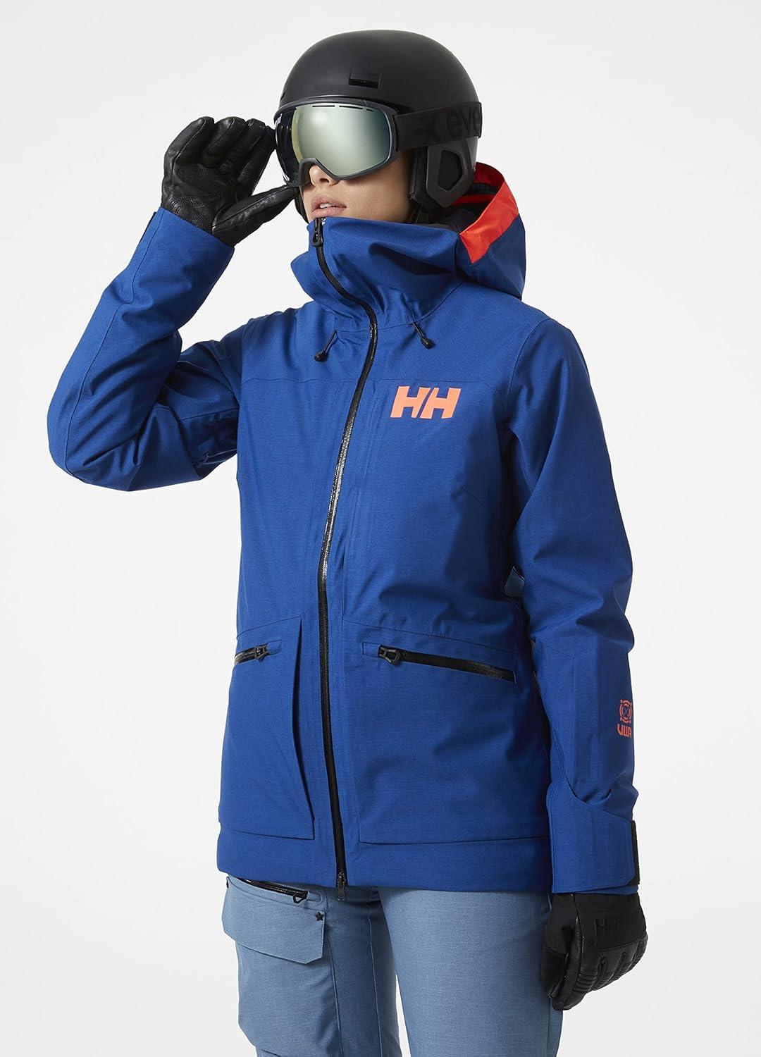 imageHellyHansen Womens Powderqueen 30 Waterproof Ski Jacket606 Deep Fjord Melange