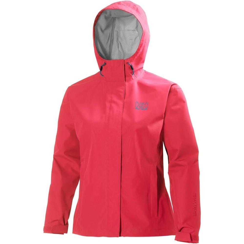 imageHelly Hansen Womens Seven J Waterproof Windproof and Breathable Rain Jacket with Hood251 Pinkglow