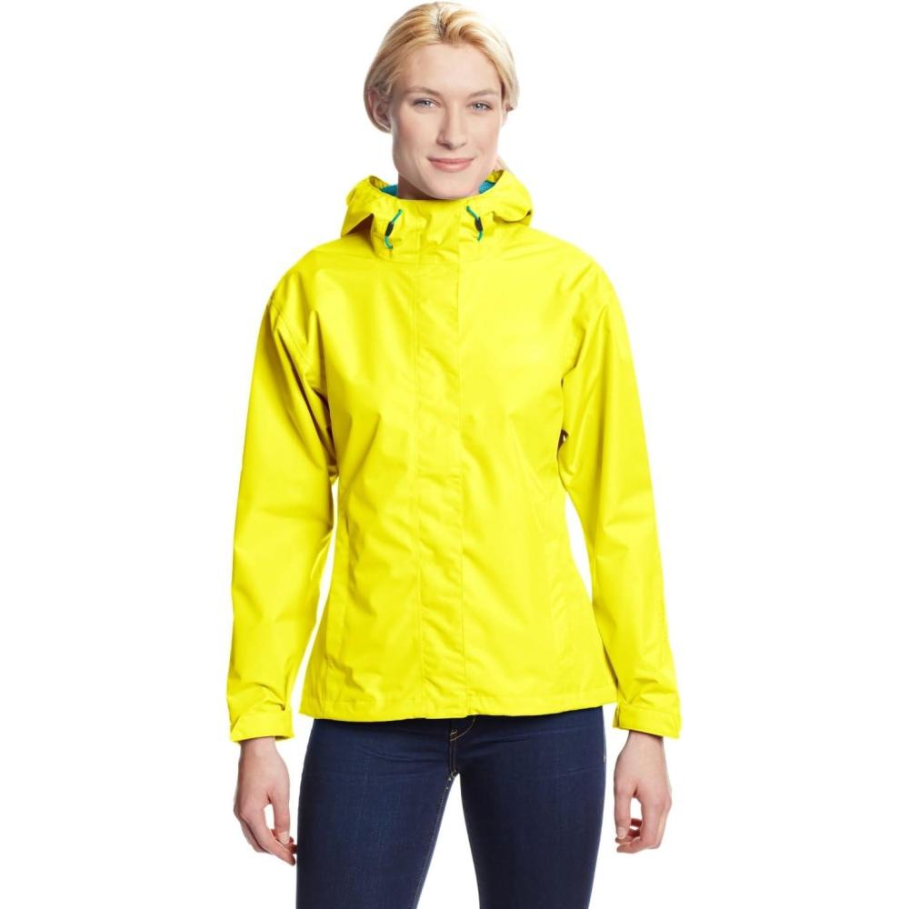 imageHelly Hansen Womens Seven J Waterproof Windproof and Breathable Rain Jacket with Hood304 Bright Yellow