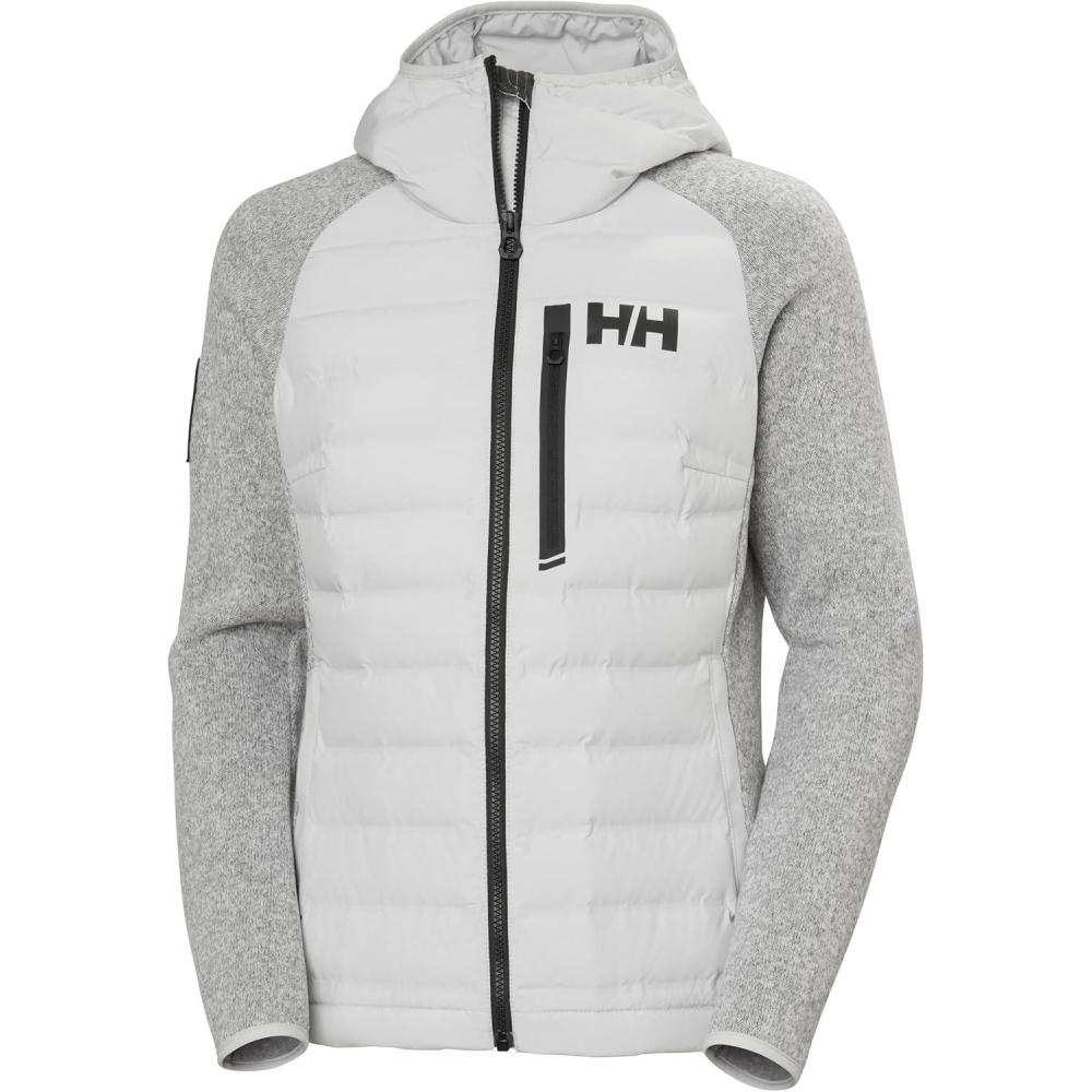 imageHellyHansen Arctic Ocean Hybrid Ins Womens Coat  Stylish AthleticInsulated Jackets for Ultimate Warmth ampamp Comfort853 Grey Fog