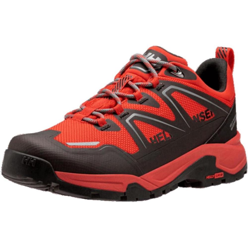 imageHellyHansen Cascade Low HT Mens Waterproof Hiking Boots Durable Outdoor Footwear Lightweight Comfortable Trail Boot222 Red