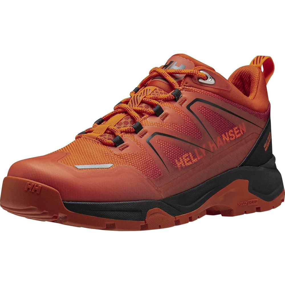 imageHellyHansen Cascade Low HT Mens Waterproof Hiking Boots Durable Outdoor Footwear Lightweight Comfortable Trail Boot226 Bright OrangeBlack
