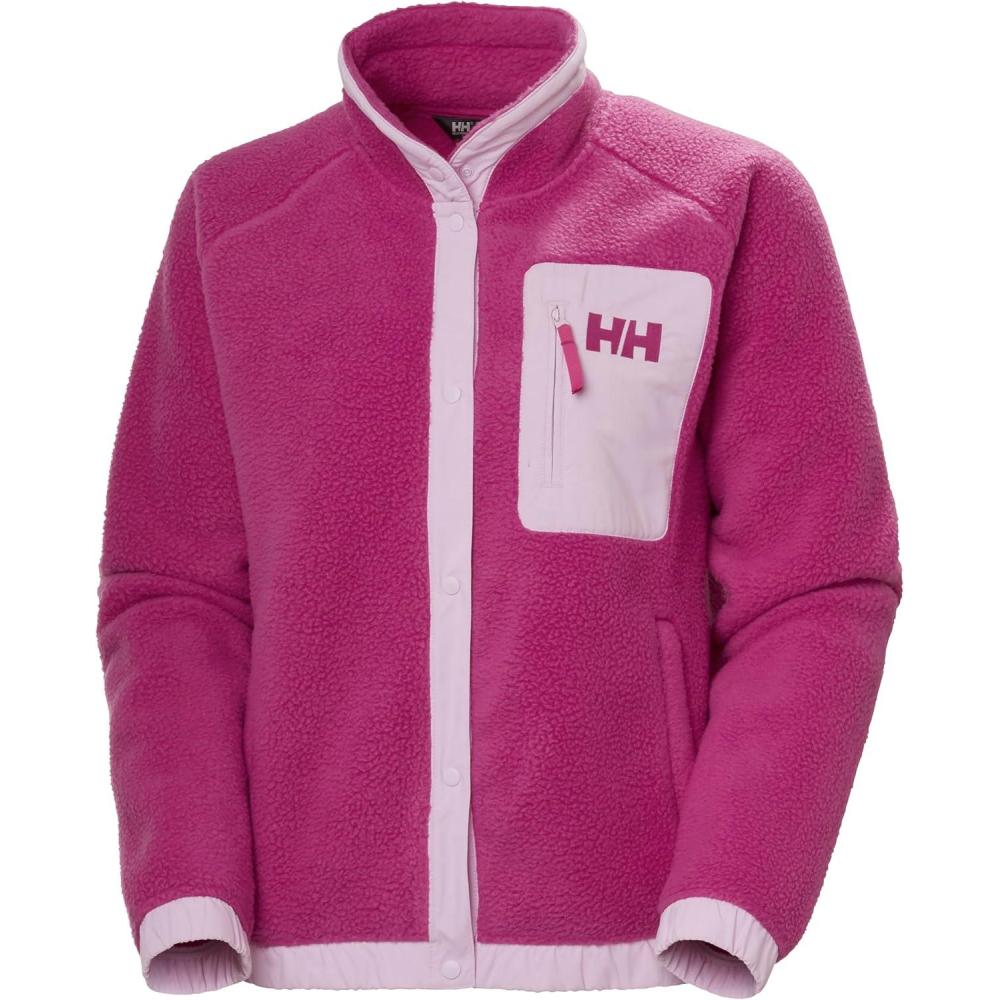 imageHellyHansen Imperial Pile Snap Womens Jacket Cozy and Stylish Outerwear Jackets for AllWeather Comfort663 Magenta 20