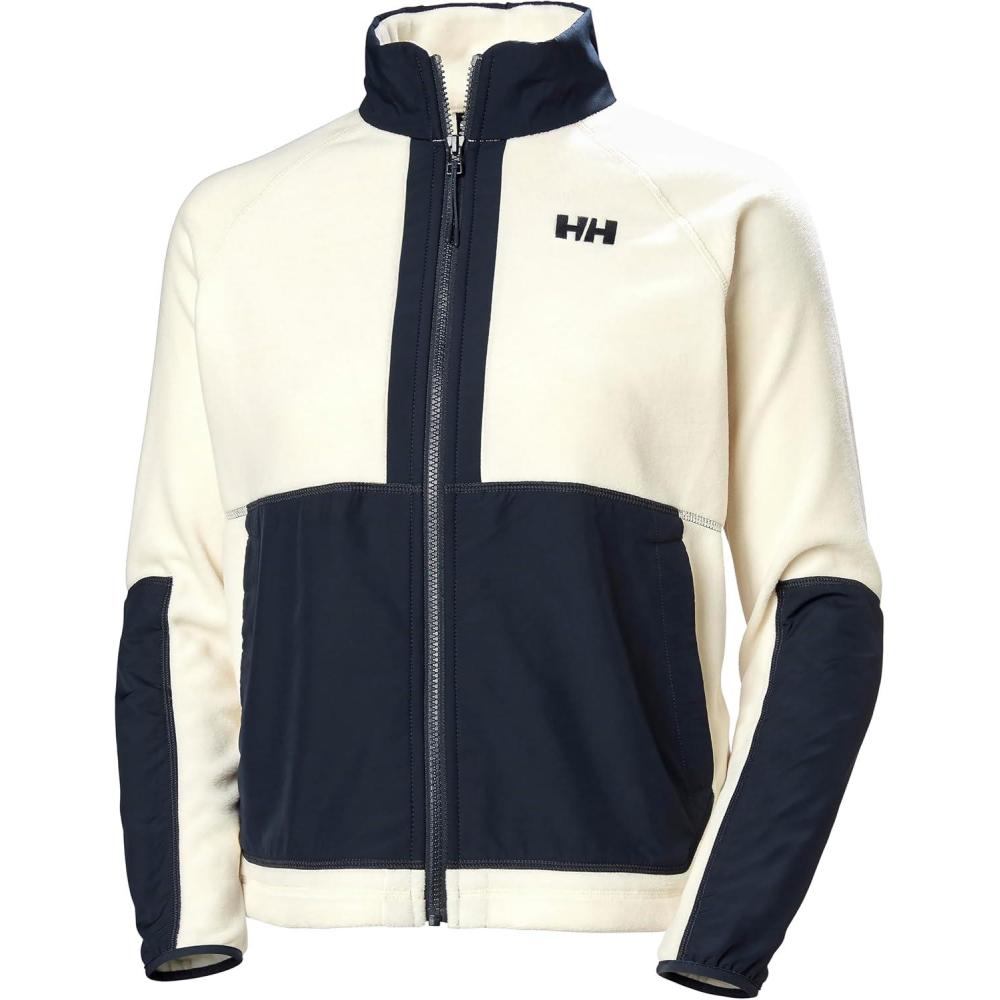 imageHellyHansen Rig Fleece Jacket for Women Warm Outdoor Coat with Breathable Fabric Ideal for Hiking ampamp Casual Wear034 Cream