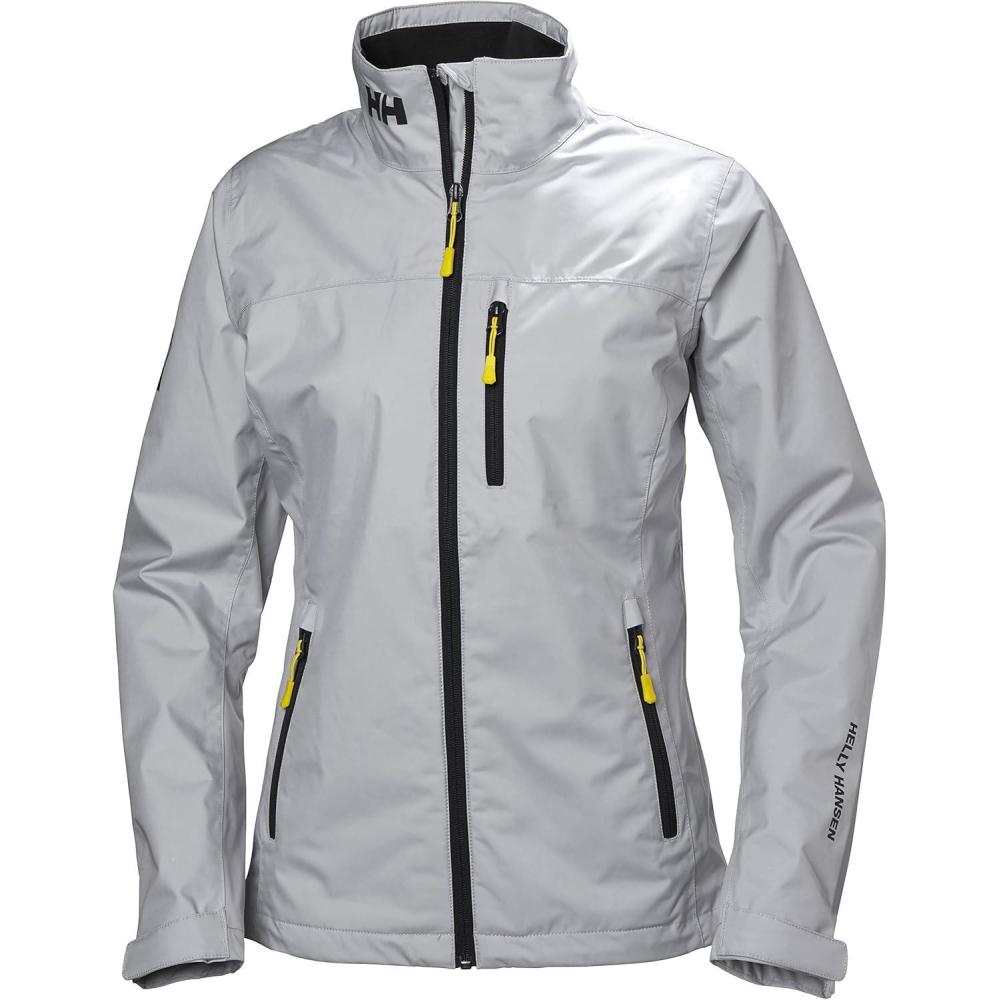 imageHellyHansen Womens Crew Waterproof Windproof Breathable Sailing Jacket853 Grey Fog