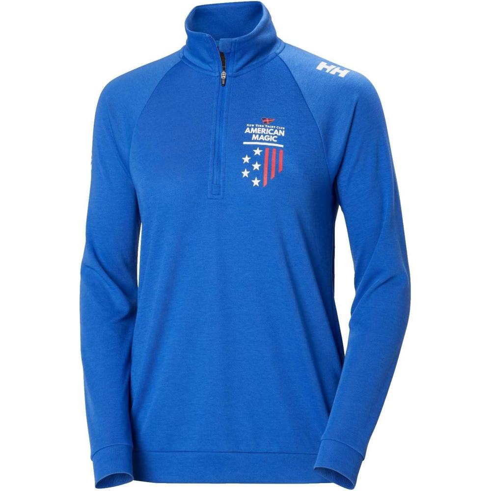 imageHellyHansen Womens Inshore 12 Zip Pullover544 Cobalt 20 American Magic