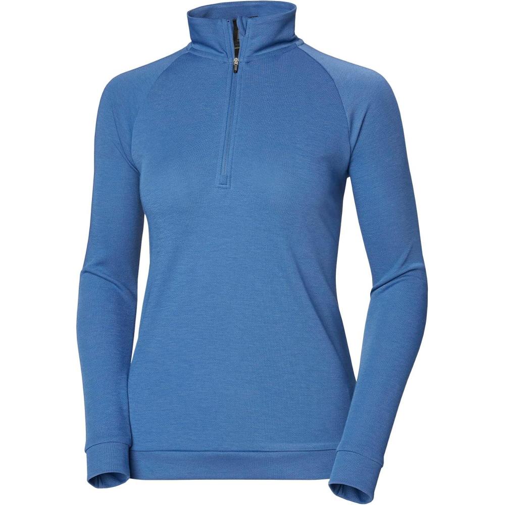 imageHellyHansen Womens Inshore 12 Zip Pullover636 Azurite