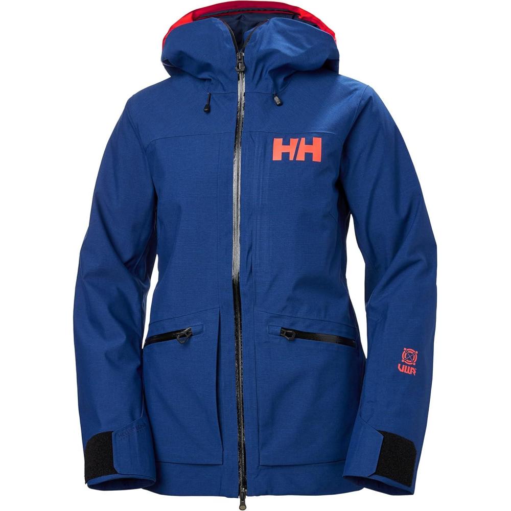 imageHellyHansen Womens Powderqueen 30 Waterproof Ski Jacket606 Deep Fjord Melange