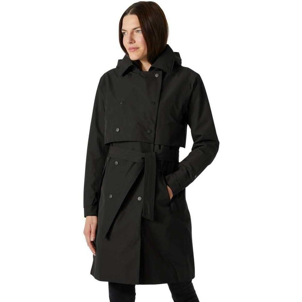 imageHellyHansen womens Jane Insulated Trench Coat990 Black