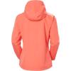Helly Hansen Women’s Seven J Waterproof, Windproof, and Breathable Rain Jacket with Hood(284 Peach Echo)