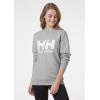 Helly-Hansen 34003 Women’s Logo Crew Sweat Shirt(949 Grey Melange)