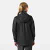Helly-Hansen Jr Loke Jacket Unisex Raincoat with YKK Zipper, Detachable Hood, Adjustable Cuffs, Recycled Material(990 Black)