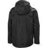 Helly-Hansen Jr Loke Jacket Unisex Raincoat with YKK Zipper, Detachable Hood, Adjustable Cuffs, Recycled Material(990 Black)