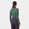 Helly-Hansen LIFA Merino Midweight Half Zip Base Layer Top – Women’s Performance for Outdoor Adventures, Hiking & Travel(390 Jungle Green)