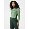 Helly-Hansen LIFA Merino Midweight Half Zip Base Layer Top – Women’s Performance for Outdoor Adventures, Hiking & Travel(406 Jade 2.0)