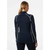 Helly-Hansen LIFA Merino Midweight Half Zip Base Layer Top – Women’s Performance for Outdoor Adventures, Hiking & Travel(596 Navy)