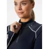 Helly-Hansen LIFA Merino Midweight Half Zip Base Layer Top – Women’s Performance for Outdoor Adventures, Hiking & Travel(596 Navy)