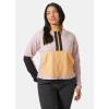 Helly-Hansen Rig Fleece Jacket for Women, Warm Outdoor Coat with Breathable Fabric, Ideal for Hiking & Casual Wear(094 Pink Cloud)