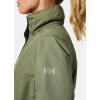Helly-Hansen Womens Aden Waterproof Breathable Hooded Long Rain Jacket(421 Lav Green)
