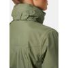 Helly-Hansen Womens Aden Waterproof Breathable Hooded Long Rain Jacket(421 Lav Green)