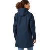 Helly-Hansen Womens Aden Waterproof Breathable Hooded Long Rain Jacket(597 Navy)