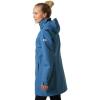 Helly-Hansen Womens Aden Waterproof Breathable Hooded Long Rain Jacket(636 Azurite)
