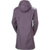 Helly-Hansen Womens Aden Waterproof Breathable Hooded Long Rain Jacket(654 Smoked Purple)