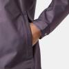 Helly-Hansen Womens Aden Waterproof Breathable Hooded Long Rain Jacket(654 Smoked Purple)
