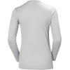 Helly-Hansen Womens HH Tech Crew Long Sleeve Baselayer Shirt(Light Grey)