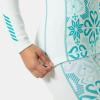 Helly-Hansen Women’s LIFA Merino Midweight Graphic 1/2 Zip Base Layer Shirt(562 Icicle Nordic Rose Aop)