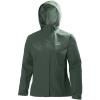 Helly Hansen Women’s Seven J Waterproof, Windproof, and Breathable Rain Jacket with Hood(390 Jungle Green)