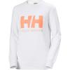 Helly-Hansen 34003 Women’s Logo Crew Sweat Shirt(002 White)