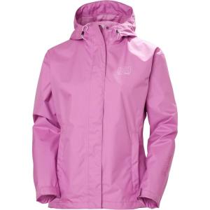 Helly Hansen Women’s Seven J Waterproof, Windproof, and Breathable Rain Jacket with Hood(089 Meta Pink)