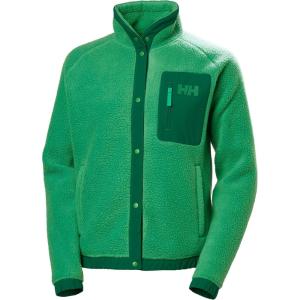 Helly-Hansen Imperial Pile Snap Women’s Jacket, Cozy and Stylish Outerwear Jackets for All-Weather Comfort(405 Evergreen)