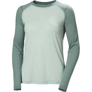 Helly-Hansen Women’s HH Durawool Crew Long Sleeve Base Layer(462 Green Mist)
