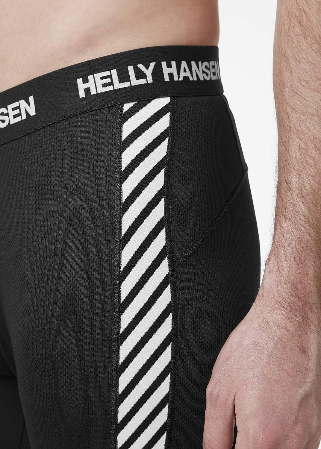 imageHelly Hansen Mens HH LIFA Lightweight Quick Dry Moisture Wicking Thermal Baselayer Pant Bottom990 Black