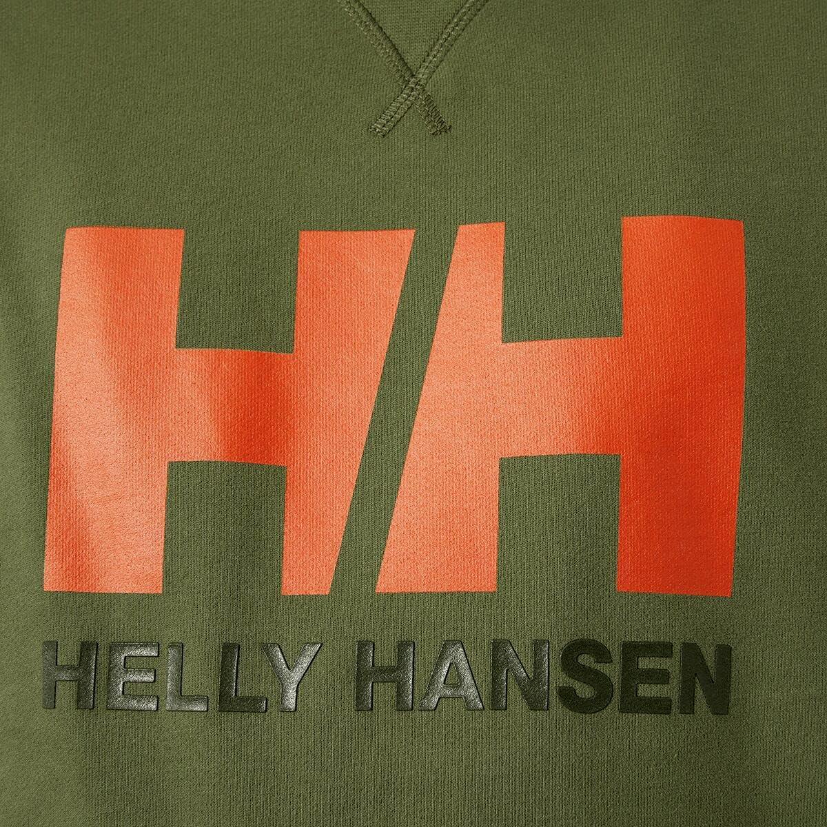 imageHellyHansen 34000 Mens Hh Logo Crew Sweater473 Terrain Green