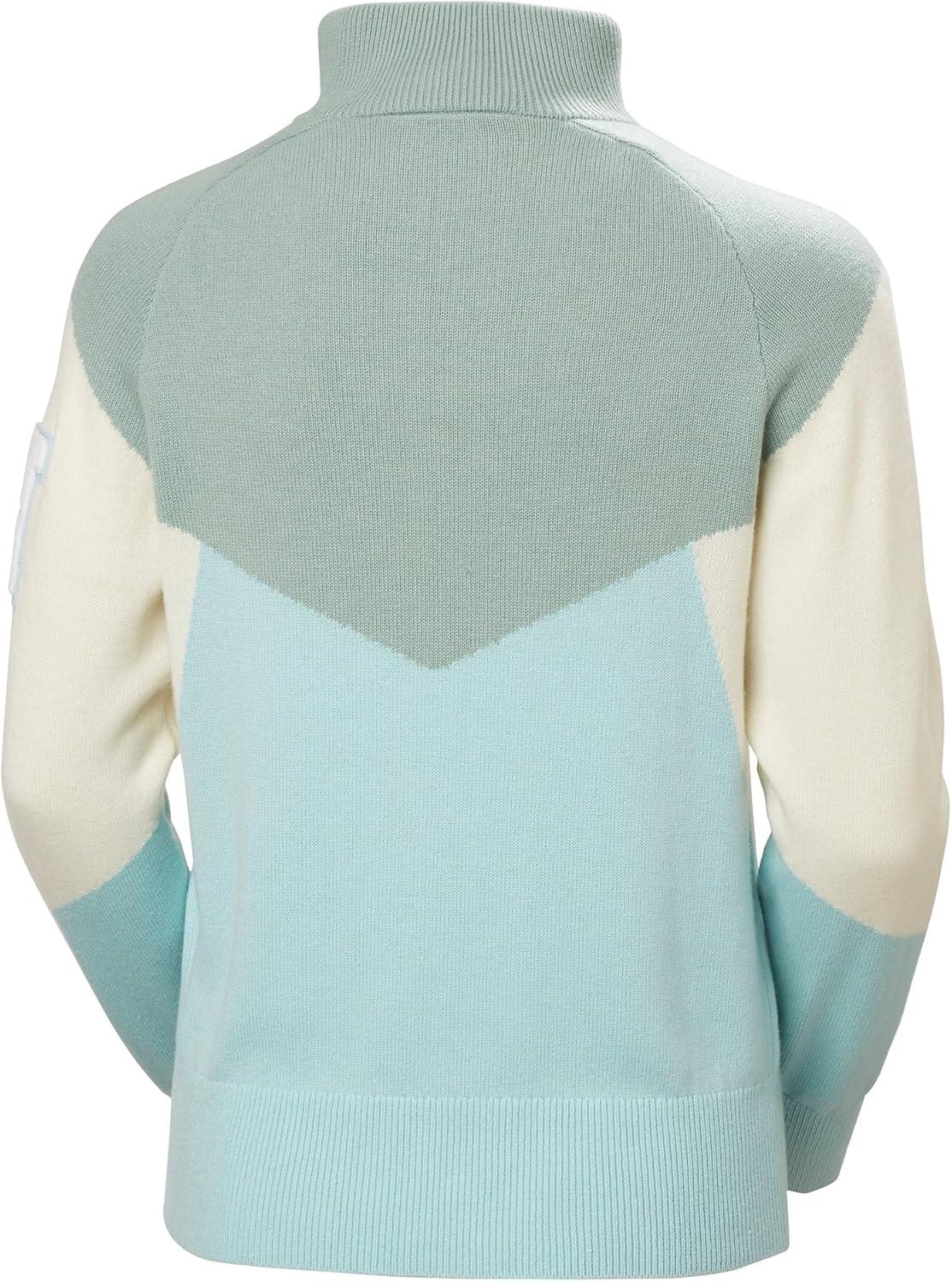 imageHellyHansen Apres Knitted Sweater Womens Midweight Merino Wool Pullover Perfect for Skiing ampamp Resort Relaxation537 Barely Blue