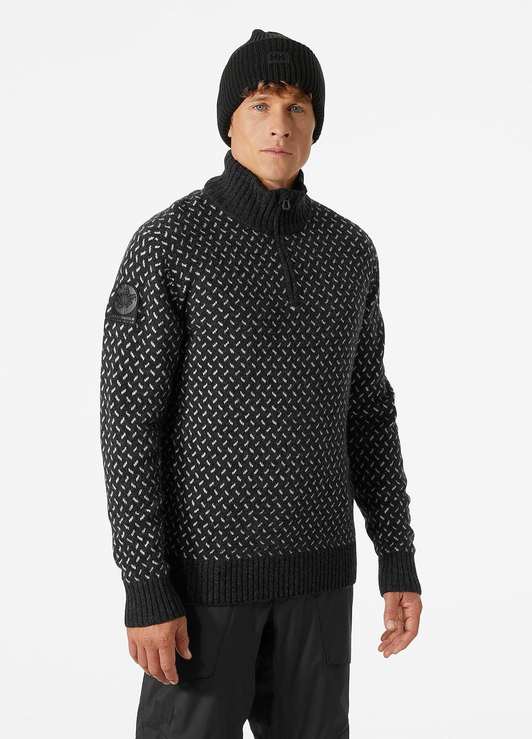 imageHellyHansen Arctic Icelander 12 Zip Sweatshirt for Men AthleticSweaters Warm ampamp Breathable Outdoor Wear980 Ebony