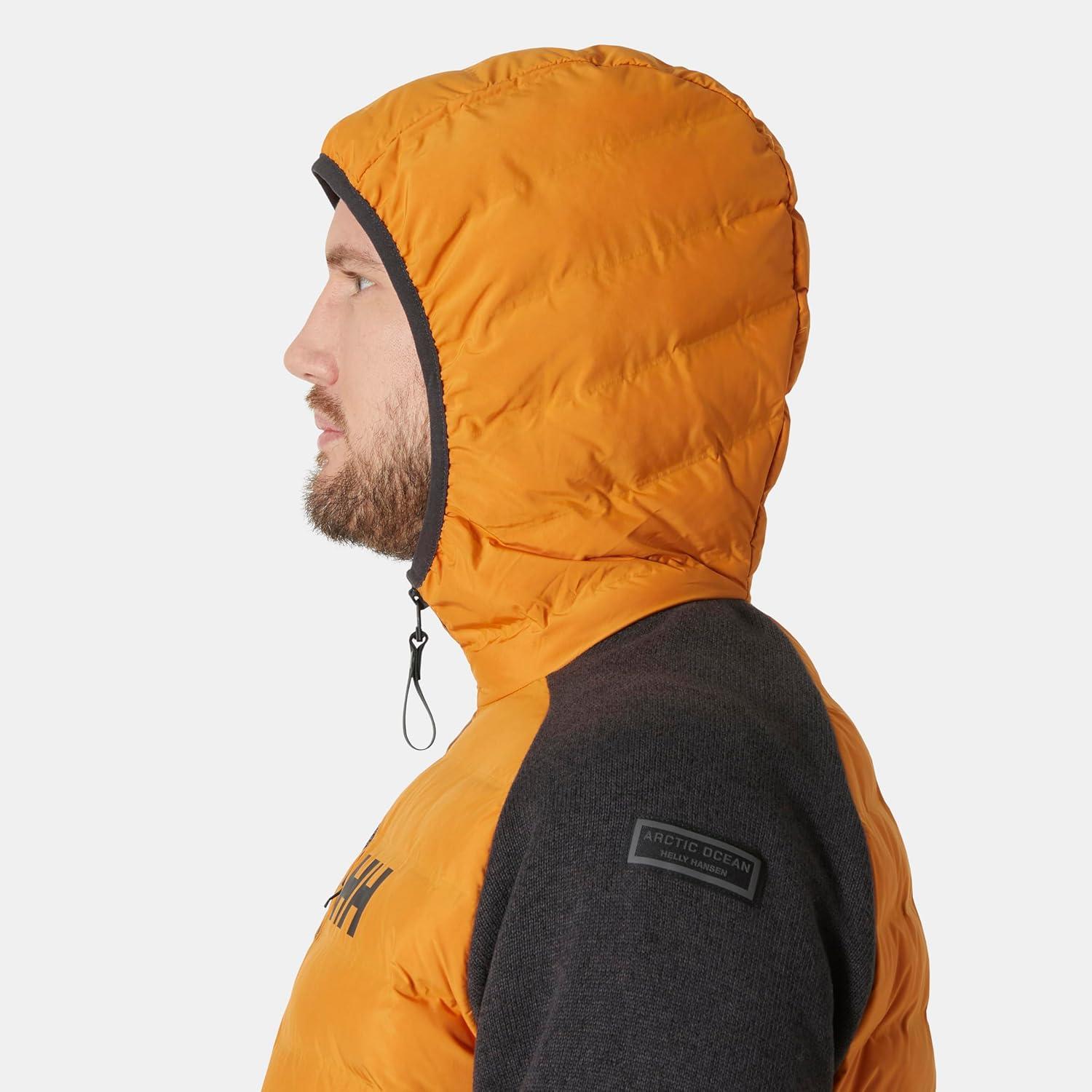 imageHellyHansen Arctic Ocean Hybrid Insulator Mens Athletic Insulated Jacket Lightweight Breathable WaterResistant Coat399 Mustard