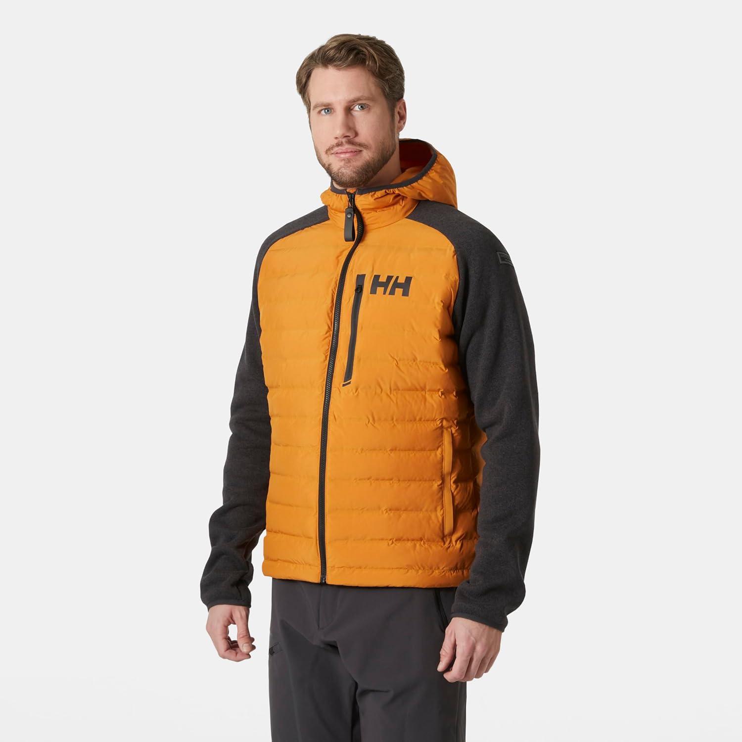 imageHellyHansen Arctic Ocean Hybrid Insulator Mens Athletic Insulated Jacket Lightweight Breathable WaterResistant Coat399 Mustard