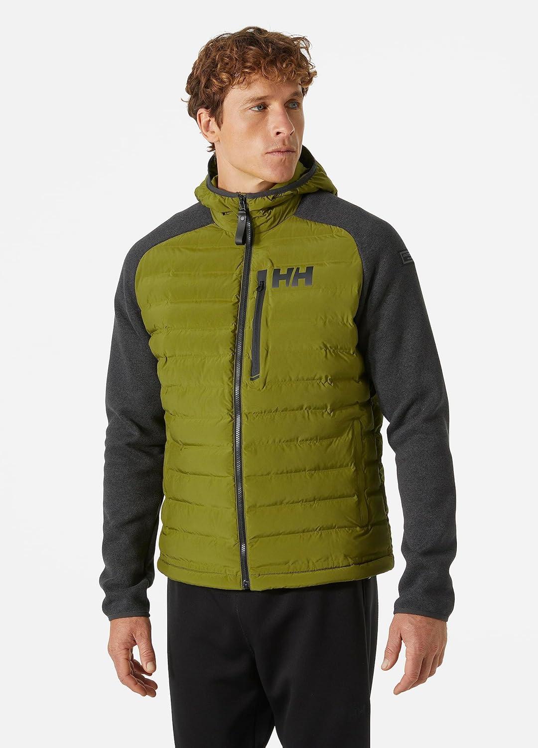 imageHellyHansen Arctic Ocean Hybrid Insulator Mens Athletic Insulated Jacket Lightweight Breathable WaterResistant Coat461 Green
