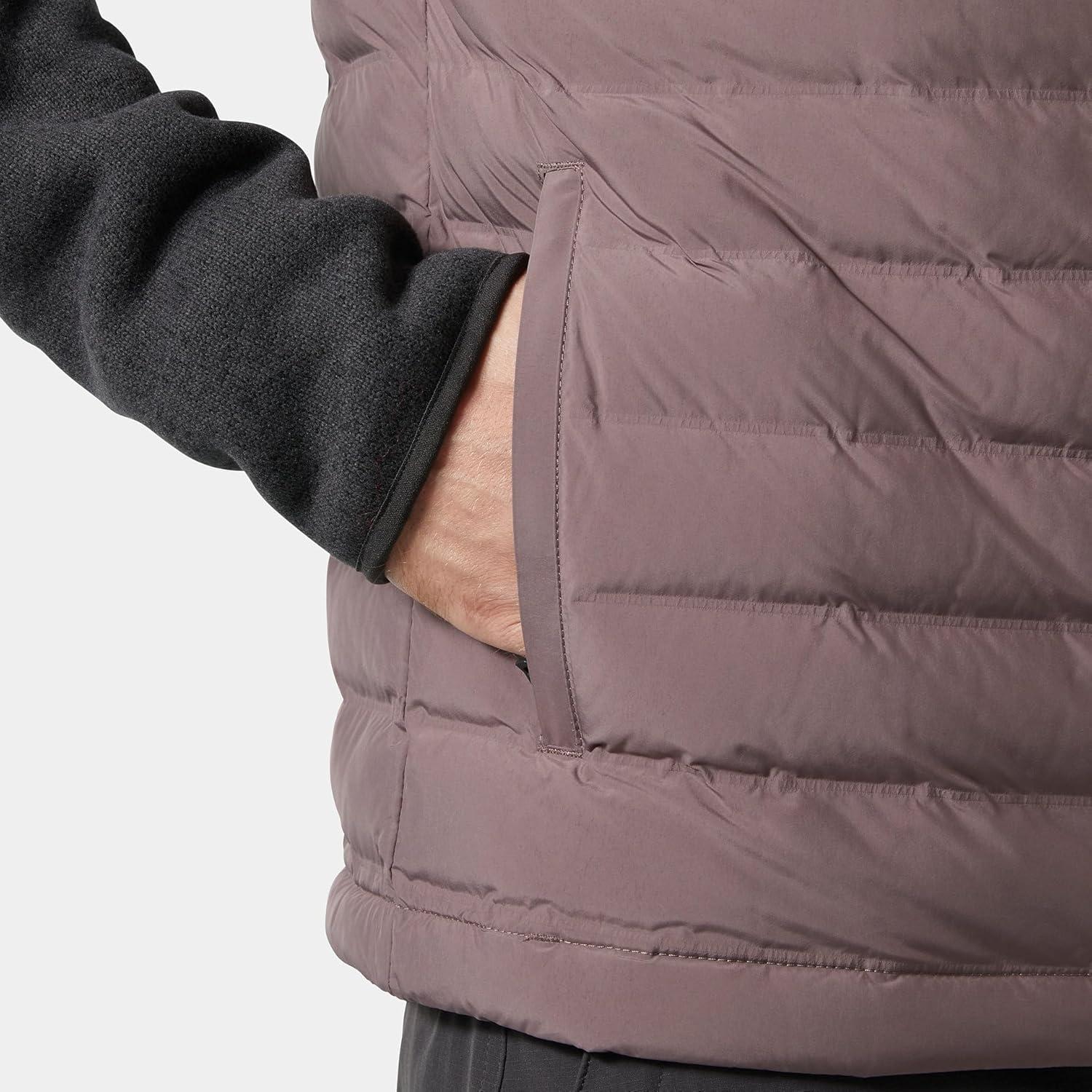 imageHellyHansen Arctic Ocean Hybrid Insulator Mens Athletic Insulated Jacket Lightweight Breathable WaterResistant Coat656 Sparrow Grey