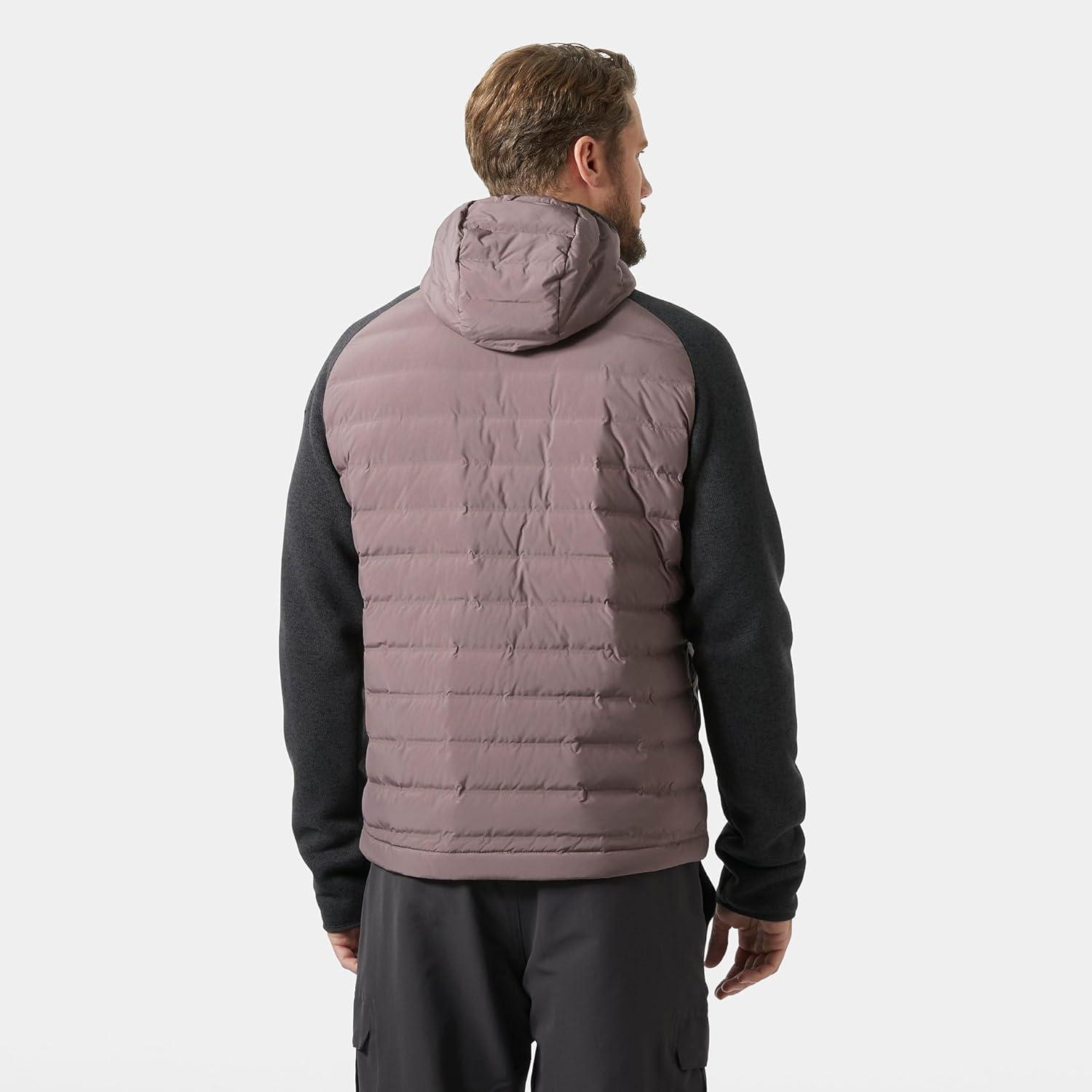 imageHellyHansen Arctic Ocean Hybrid Insulator Mens Athletic Insulated Jacket Lightweight Breathable WaterResistant Coat656 Sparrow Grey