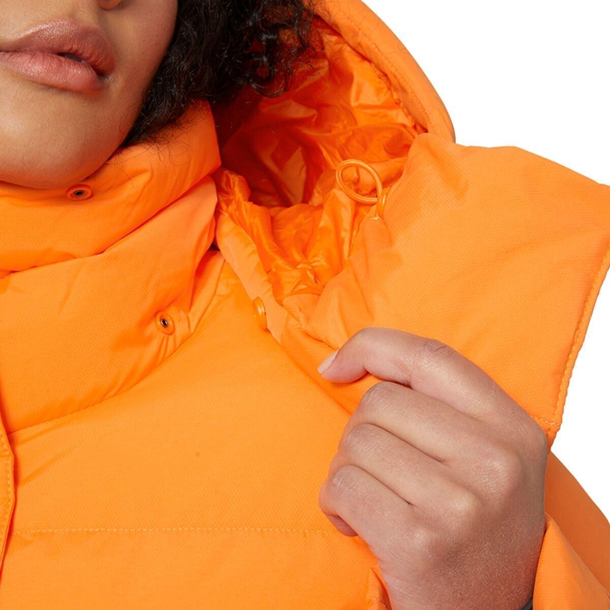 imageHellyHansen Aspire Puffy Parka Womens Winter Coat Puffer Jacket Insulated Water Resistant Long Warm Hooded Synthetic Down325 Poppy Orange
