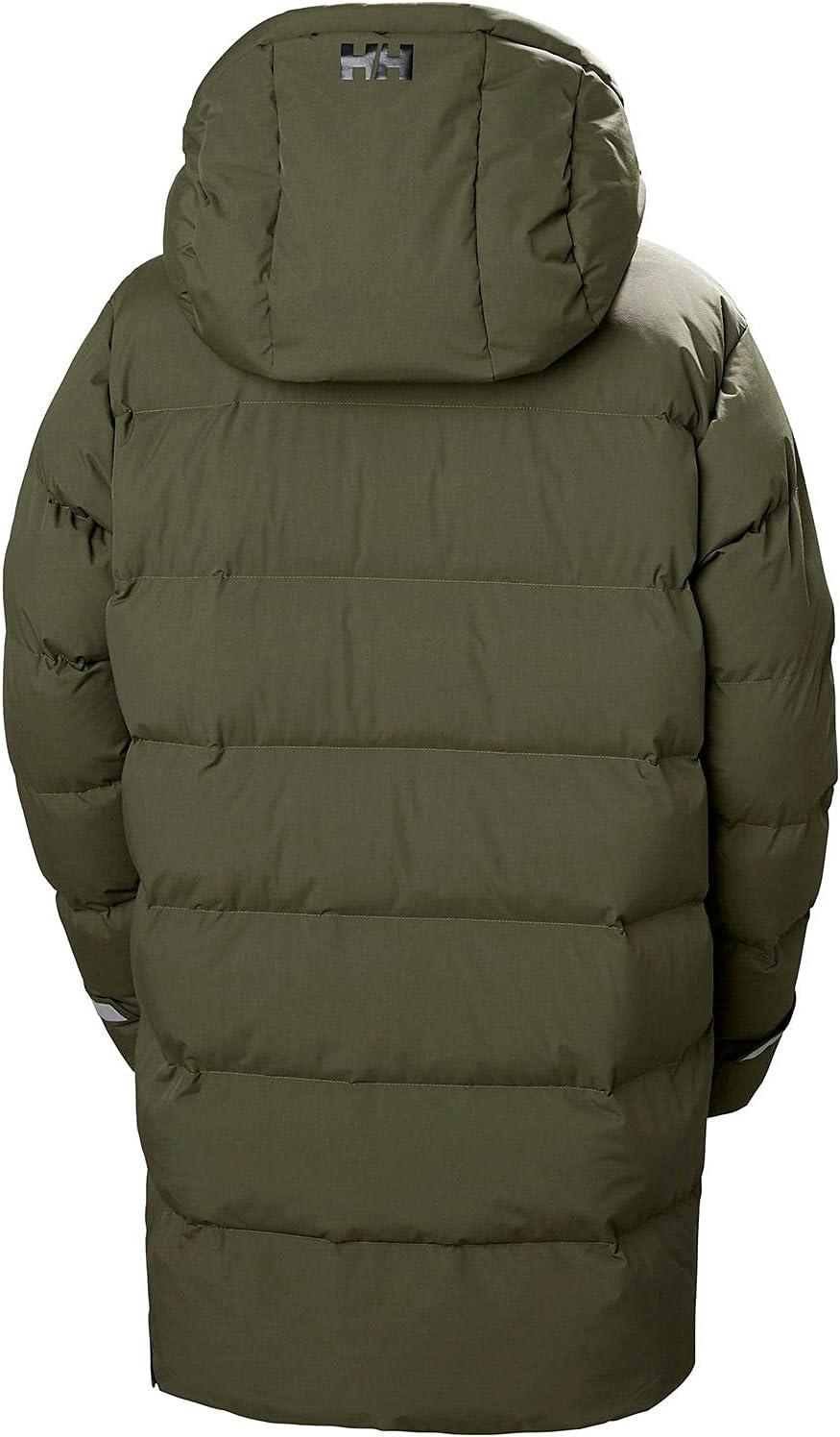 imageHellyHansen Aspire Puffy Parka Womens Winter Coat Puffer Jacket Insulated Water Resistant Long Warm Hooded Synthetic Down431 Utility Green