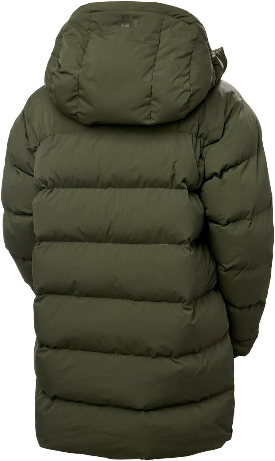 imageHellyHansen Aspire Puffy Parka Womens Winter Coat Puffer Jacket Insulated Water Resistant Long Warm Hooded Synthetic Down432 Green