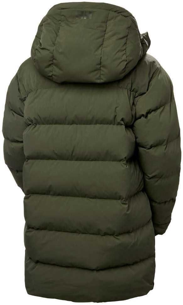 imageHellyHansen Aspire Puffy Parka Womens Winter Coat Puffer Jacket Insulated Water Resistant Long Warm Hooded Synthetic Down432 Green