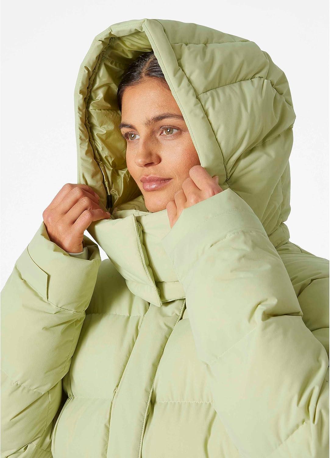 imageHellyHansen Aspire Puffy Parka Womens Winter Coat Puffer Jacket Insulated Water Resistant Long Warm Hooded Synthetic Down498 Iced Matcha